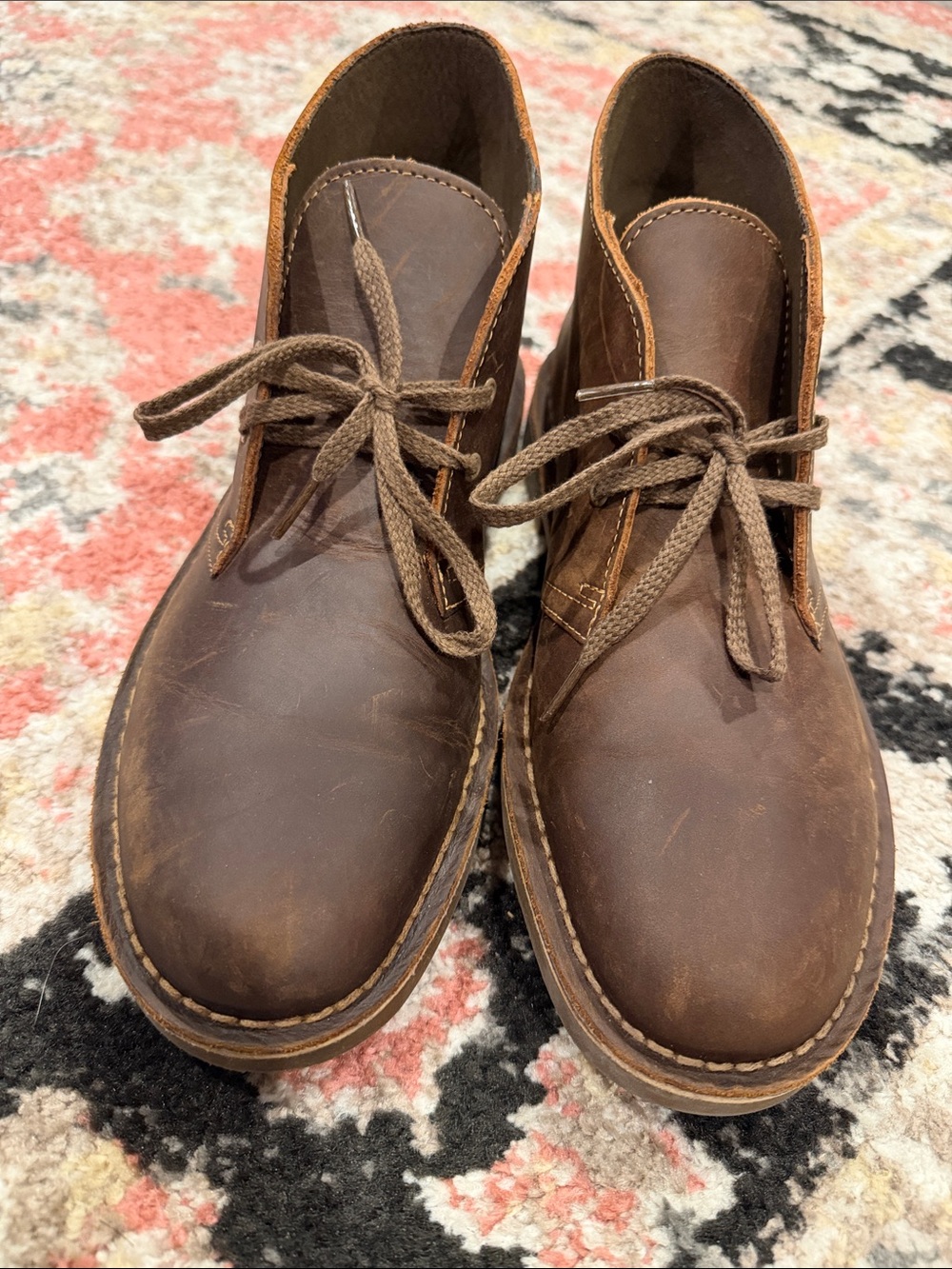 Clarks Brown Leather Casual Chukka Boots